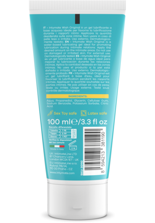 Λιπαντικό νερού με άρωμα ουδέτερο σε συσκευασία 100  ml