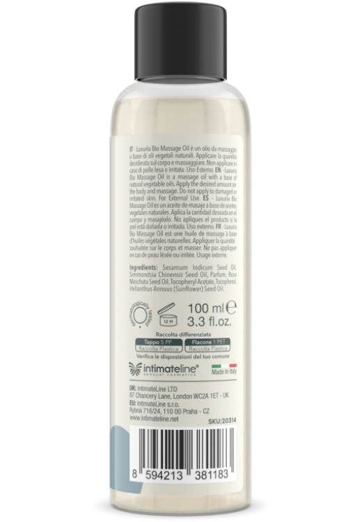 Λάδι μασάζ με γεύση snow flower σε συσκευασία 100  ml