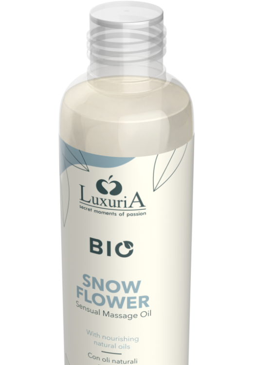 Λάδι μασάζ με γεύση snow flower σε συσκευασία 100  ml