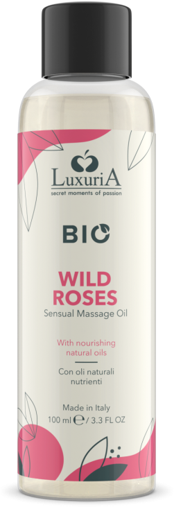 Λάδι μασάζ με άρωμα wild roses σε συσκευασία 100  ml