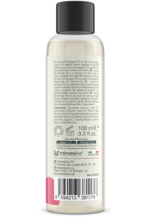 Λάδι μασάζ με άρωμα wild roses σε συσκευασία 100  ml
