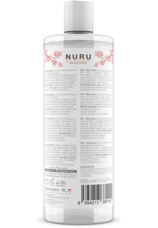 Gel μσσάζ με άρωμα ουδέτερο σε συσκευασία 500 ml