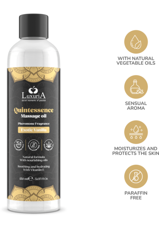 Λάδι μασάζ με άρωμα βανίλια σε συσκευασία 150 ml