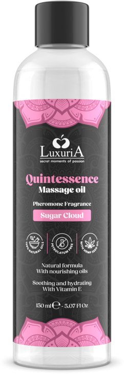 Λάδι μασάζ με άρωμα ζαχαρωτό σε συσκευασία 150 ml σε φυσικό χρώμα