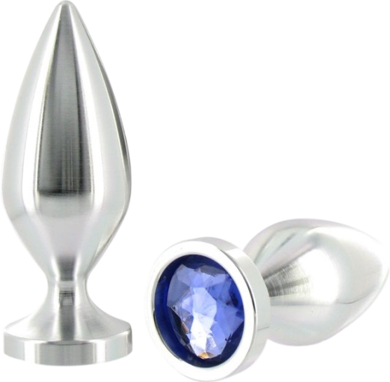 Μεταλλική σφήνα με κόσμημα σε ασημί χρώμα, μήκους 5,7 εκ. και μέγιστης διαμέτρου 2,5 εκ.