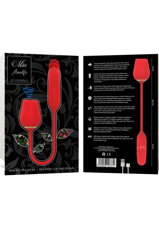 Παλμικός δονητής από σιλικόνη σε κόκκινο χρώμα, μήκους 20 εκ. και μέγιστης διαμέτρου 3 εκ.