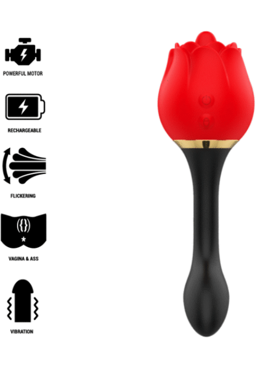 Παλμικός δονητής από σιλικόνη σε κόκκινο χρώμα