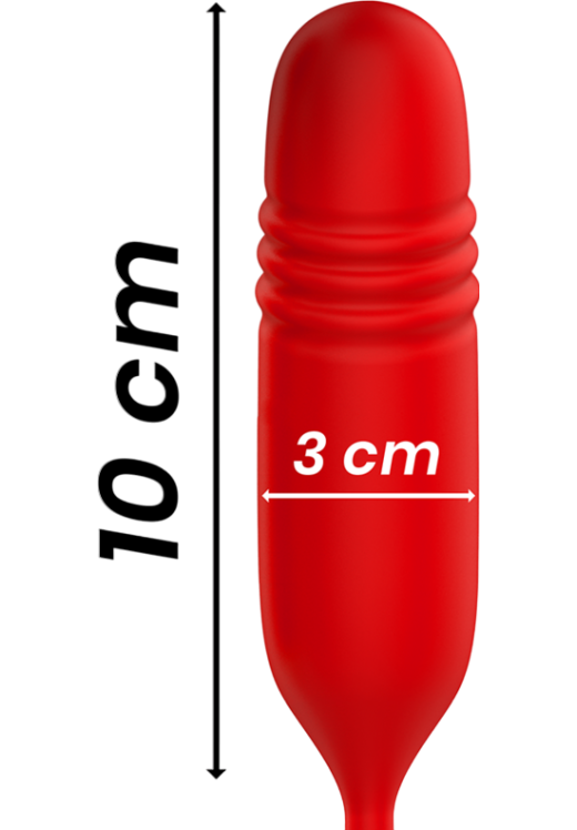 Rabbit δονητής από σιλικόνη σε κόκκινο χρώμα