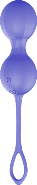 Kegel μπάλες από σιλικόνη σε μοβ χρώμα, μήκους 9,5 εκ. και μέγιστης διαμέτρου 3,5 εκ. με τηλεχειριζόμενο χειρισμό