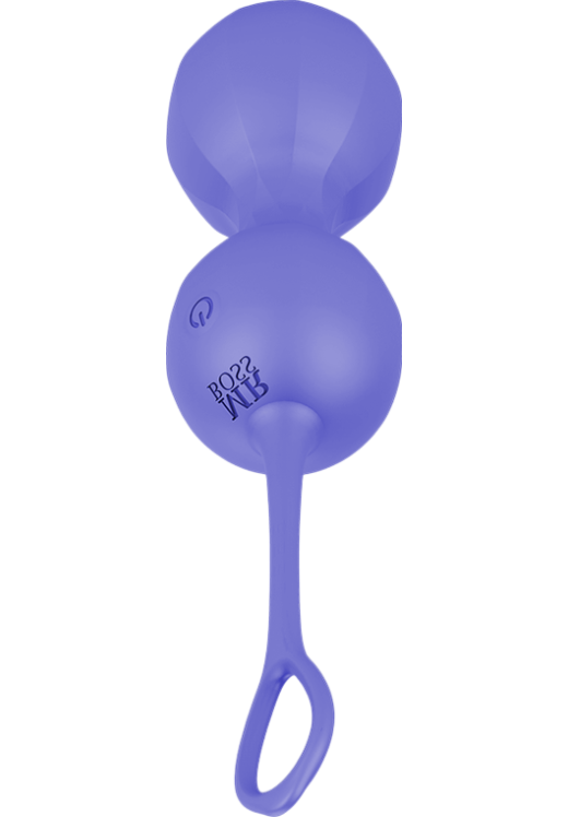 Kegel μπάλες από σιλικόνη σε μοβ χρώμα, μήκους 9,5 εκ. και μέγιστης διαμέτρου 3,5 εκ. με τηλεχειριζόμενο χειρισμό