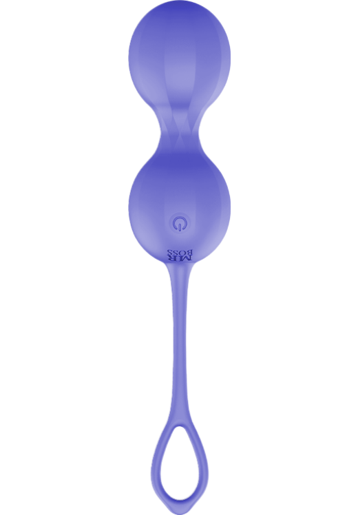 Kegel μπάλες από σιλικόνη σε μοβ χρώμα, μήκους 9,5 εκ. και μέγιστης διαμέτρου 3,5 εκ. με τηλεχειριζόμενο χειρισμό