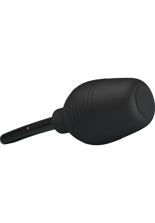 Πρωκτικό κλύσμα σε συσκευασία 310  ml από pvc σε μαύρο χρώμα, μήκους 13,8 εκ. και μέγιστης διαμέτρου 7,2 εκ.