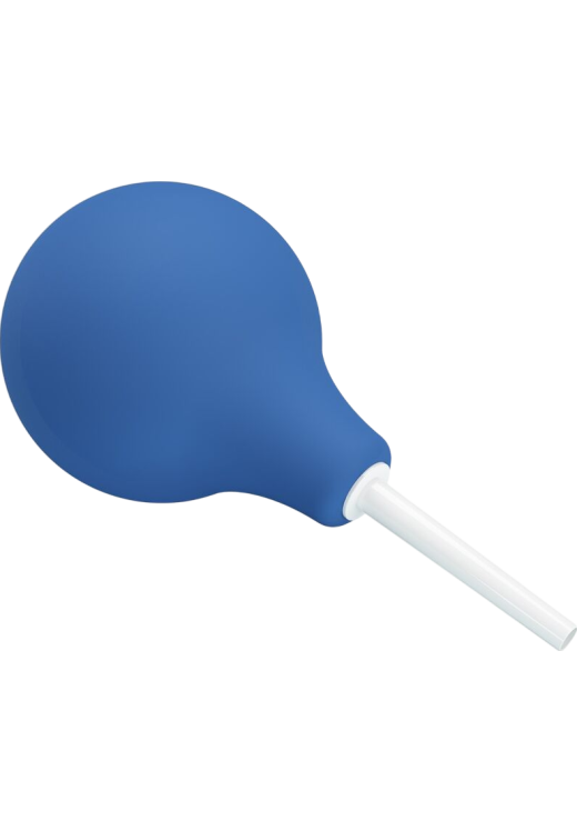 Πρωκτικό κλύσμα σε συσκευασία 224  ml από pvc σε μπλέ χρώμα, μήκους 16,7 εκ. και μέγιστης διαμέτρου 8 εκ.