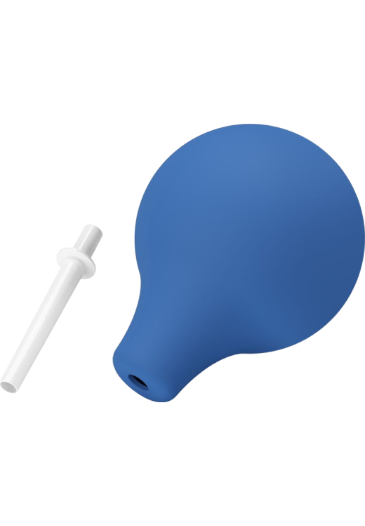 Πρωκτικό κλύσμα σε συσκευασία 224  ml από pvc σε μπλέ χρώμα, μήκους 16,7 εκ. και μέγιστης διαμέτρου 8 εκ.