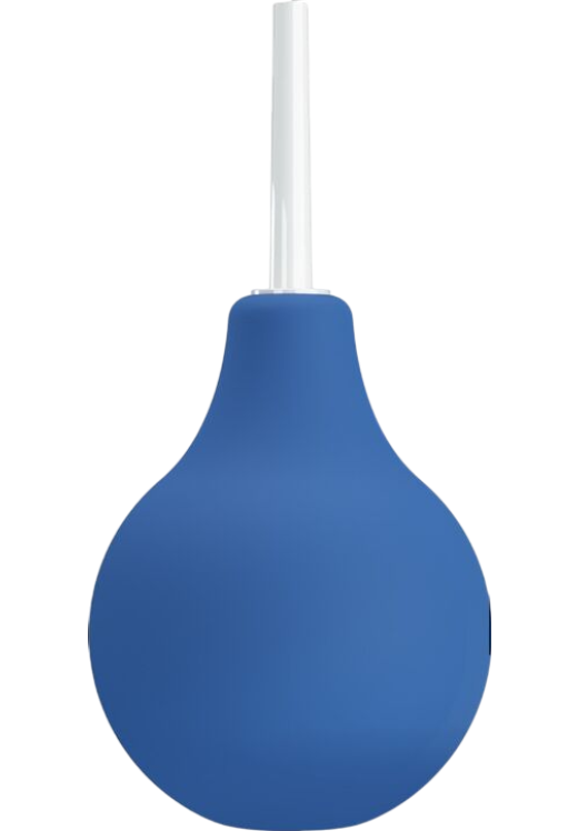 Πρωκτικό κλύσμα σε συσκευασία 224  ml από pvc σε μπλέ χρώμα, μήκους 16,7 εκ. και μέγιστης διαμέτρου 8 εκ.