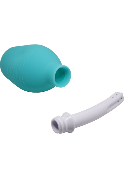 Πρωκτικό κλύσμα από καοτσούκ σε πράσινο χρώμα, μήκους 25 εκ. και μέγιστης διαμέτρου 7,8 εκ.