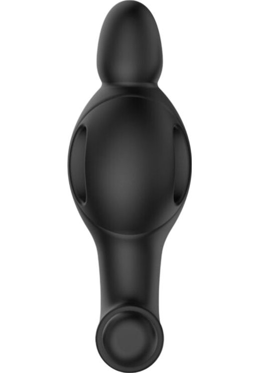 Δονούμενη σφήνα από σιλικόνη σε μαύρο χρώμα, μήκους 11,8 εκ. και μέγιστης διαμέτρου 4 εκ.