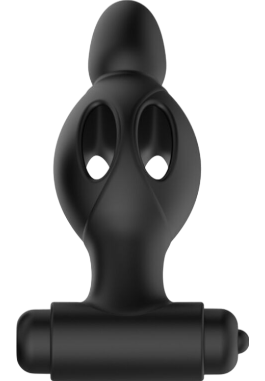 Δονούμενη σφήνα από σιλικόνη σε μαύρο χρώμα, μήκους 11,8 εκ. και μέγιστης διαμέτρου 4 εκ.