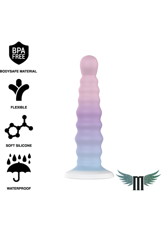 Κλασσικό dildo από σιλικόνη σε μοβ χρώμα, μήκους 17 εκ. και μέγιστης διαμέτρου 3,5 εκ.
