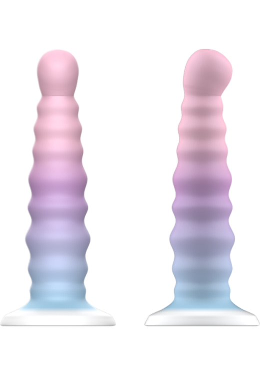 Κλασσικό dildo από σιλικόνη σε μοβ χρώμα, μήκους 17 εκ. και μέγιστης διαμέτρου 3,5 εκ.