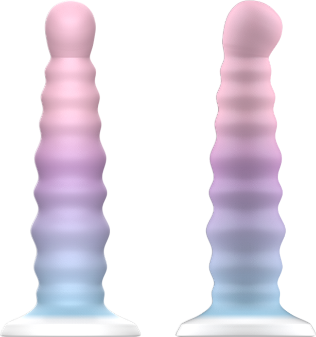 Κλασσικό dildo από σιλικόνη σε μοβ χρώμα, μήκους 17 εκ. και μέγιστης διαμέτρου 3,5 εκ.