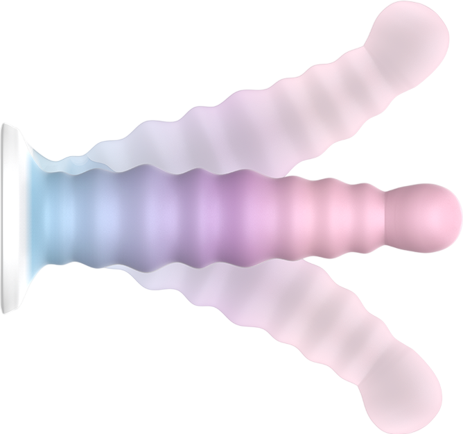 Κλασσικό dildo από σιλικόνη σε μοβ χρώμα, μήκους 17 εκ. και μέγιστης διαμέτρου 3,5 εκ.