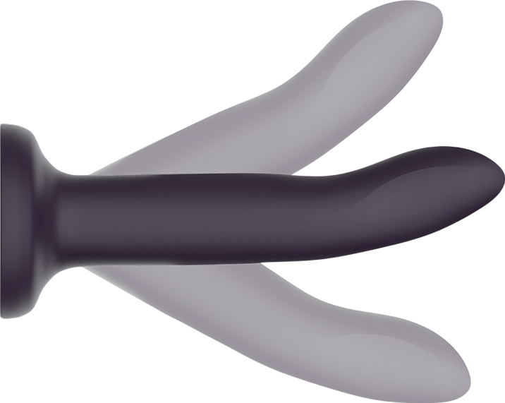 Κλασσικό dildo από σιλικόνη σε μαύρο χρώμα, μήκους 20 εκ. και μέγιστης διαμέτρου 3,5 εκ.
