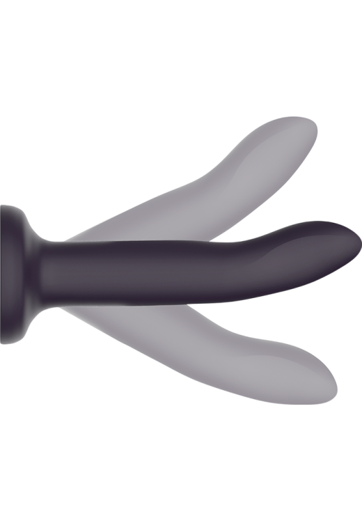 Κλασσικό dildo από σιλικόνη σε μαύρο χρώμα, μήκους 17 εκ. και μέγιστης διαμέτρου 3 εκ.