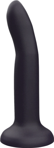 Κλασσικό dildo από σιλικόνη σε μαύρο χρώμα, μήκους 14 εκ. και μέγιστης διαμέτρου 2.5 εκ.