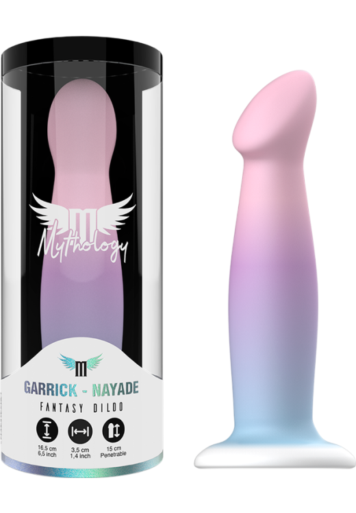 Κλασσικό dildo από σιλικόνη σε μοβ χρώμα, μήκους 16,5 εκ. και μέγιστης διαμέτρου 3,5 εκ.