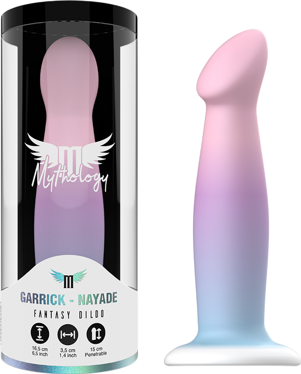 Κλασσικό dildo από σιλικόνη σε μοβ χρώμα, μήκους 16,5 εκ. και μέγιστης διαμέτρου 3,5 εκ.