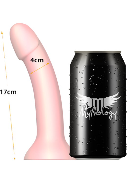 Κλασσικό dildo από σιλικόνη σε φυσικό χρώμα, μήκους 17 εκ. και μέγιστης διαμέτρου 4 εκ.