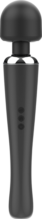 Δονητής μασάζ από σιλικόνη σε μαύρο χρώμα