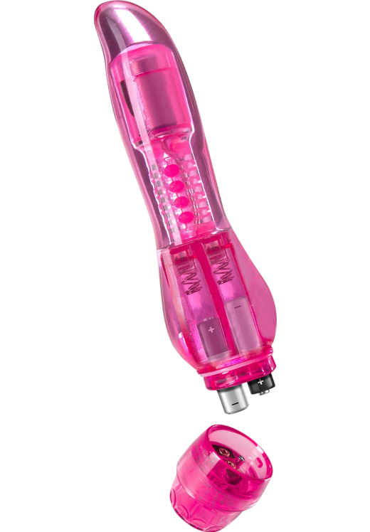 Κλασσικός δονητής από tpe σε ροζ χρώμα, μήκους 17,1 εκ. και μέγιστης διαμέτρου 3,1 εκ.