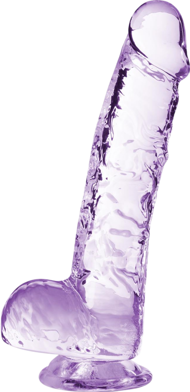 Ομοίωμα πέους από tpe σε μοβ χρώμα, μήκους 15,2 εκ. και μέγιστης διαμέτρου 2,5 εκ.