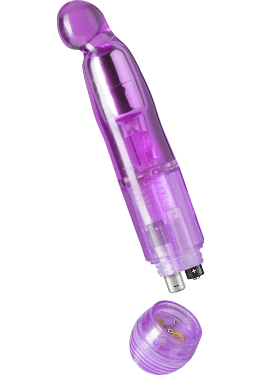 Δονητής σημείου g από tpe σε μοβ χρώμα, μήκους 16,7 εκ. και μέγιστης διαμέτρου 3,1 εκ.