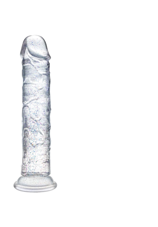 Ομοίωμα πέους από tpe σε διάφανο χρώμα, μήκους 15,2 εκ. και μέγιστης διαμέτρου 3,2 εκ.