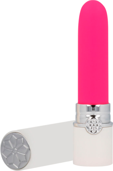 Κλασσικός δονητής από σιλικόνη σε ροζ χρώμα, μήκους 10,2 εκ. και μέγιστης διαμέτρου 2,5 εκ.