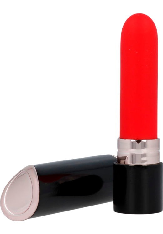 Κλασσικός δονητής από σιλικόνη σε μαύρο χρώμα, μήκους 10,2 εκ. και μέγιστης διαμέτρου 2,5 εκ.