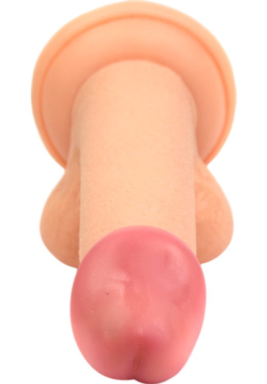 Ομοίωμα πέους από tpe σε φυσικό χρώμα, μήκους 16 εκ. και μέγιστης διαμέτρου 3,5 εκ.