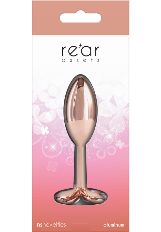 Πρωκτική σφήνα από αλουμινιο σε χρυσαφί χρώμα, μήκους 9,2 εκ. και μέγιστης διαμέτρου 3,7 εκ.