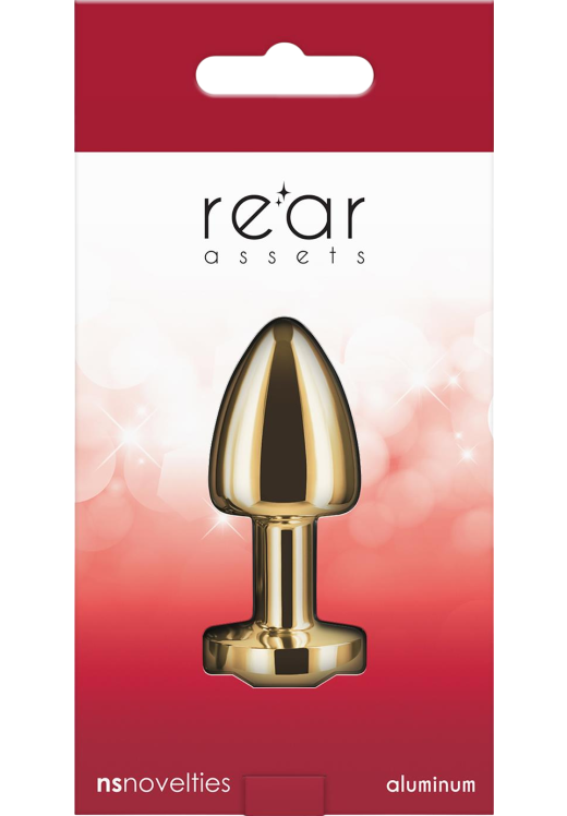 Σφήνα με κόσμημα από αλουμίνιο σε χρυσαφί χρώμα, μήκους 6 εκ. και μέγιστης διαμέτρου 2,6 εκ.