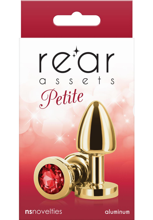 Σφήνα με κόσμημα από αλουμίνιο σε χρυσαφί χρώμα, μήκους 6 εκ. και μέγιστης διαμέτρου 2,6 εκ.