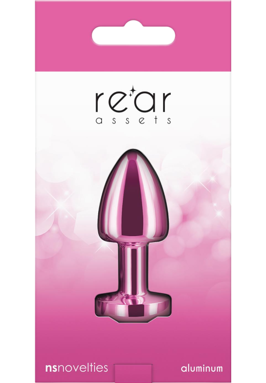 Σφήνα με κόσμημα από αλουμίνιο σε ροζ χρώμα, μήκους 6 εκ. και μέγιστης διαμέτρου 2,6 εκ.