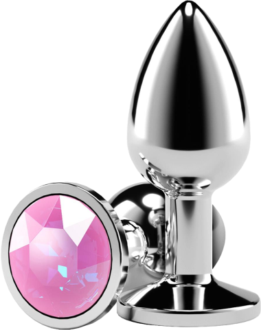 Σφήνα με Κόσμημα Rear Assets Silver Small Pink Gem 2,8  , 7,1 εκ.