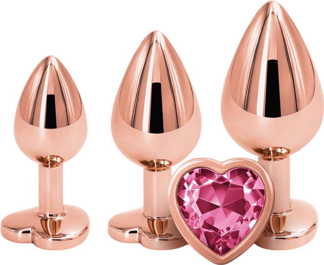 Σετ πρωκτικές σφήνες από αλουμινιο σε χρυσαφί χρώμα