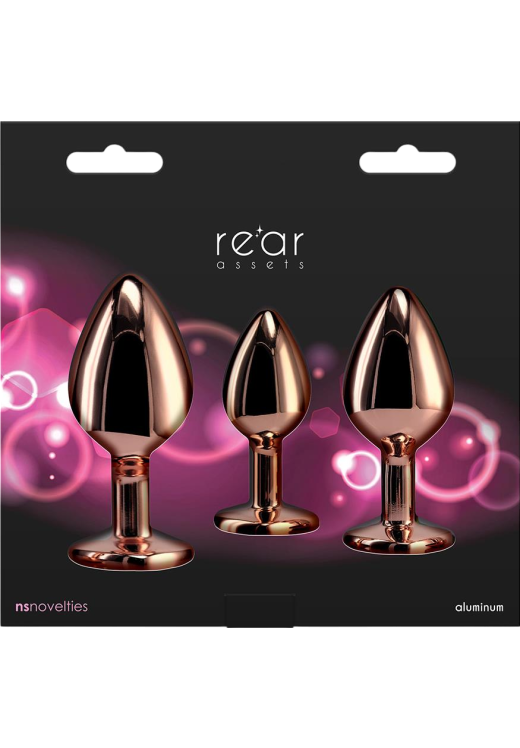 Σετ πρωκτικές σφήνες από αλουμινιο σε χρυσαφί χρώμα