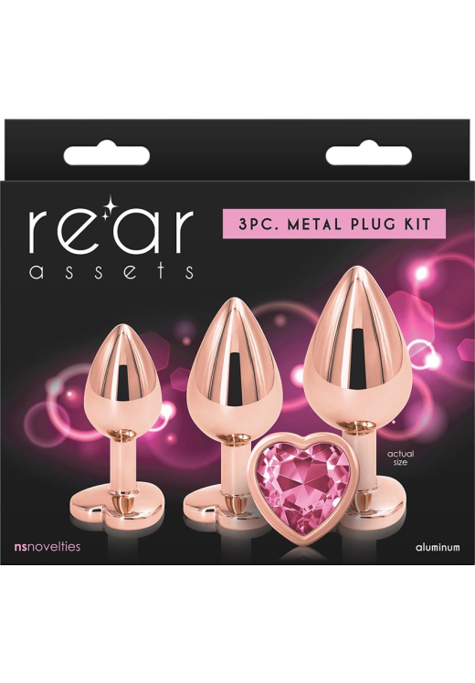 Σετ πρωκτικές σφήνες από αλουμινιο σε χρυσαφί χρώμα