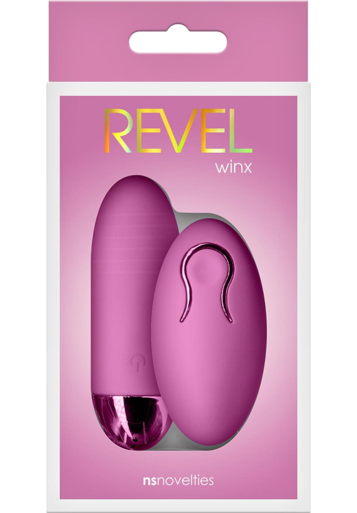 Τηλεχειριζόμενο αυγό από σιλικόνη σε ροζ χρώμα, μήκους 8,4 εκ. και μέγιστης διαμέτρου 3 εκ. με τηλεχειριζόμενο χειρισμό