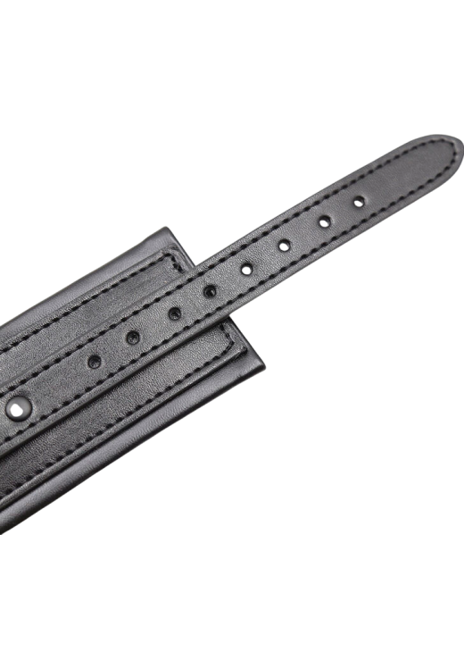 Bondage δεσμά από δερματίνη σε μαύρο χρώμα